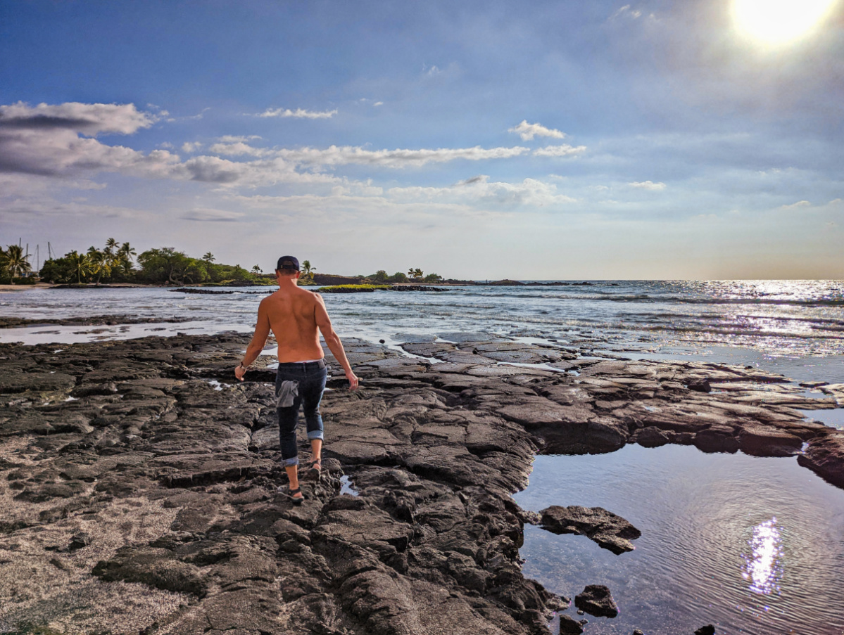 Chris Taylor at Kaloko-Honokohau National Historical Park Kona Big Island Hawaii 2