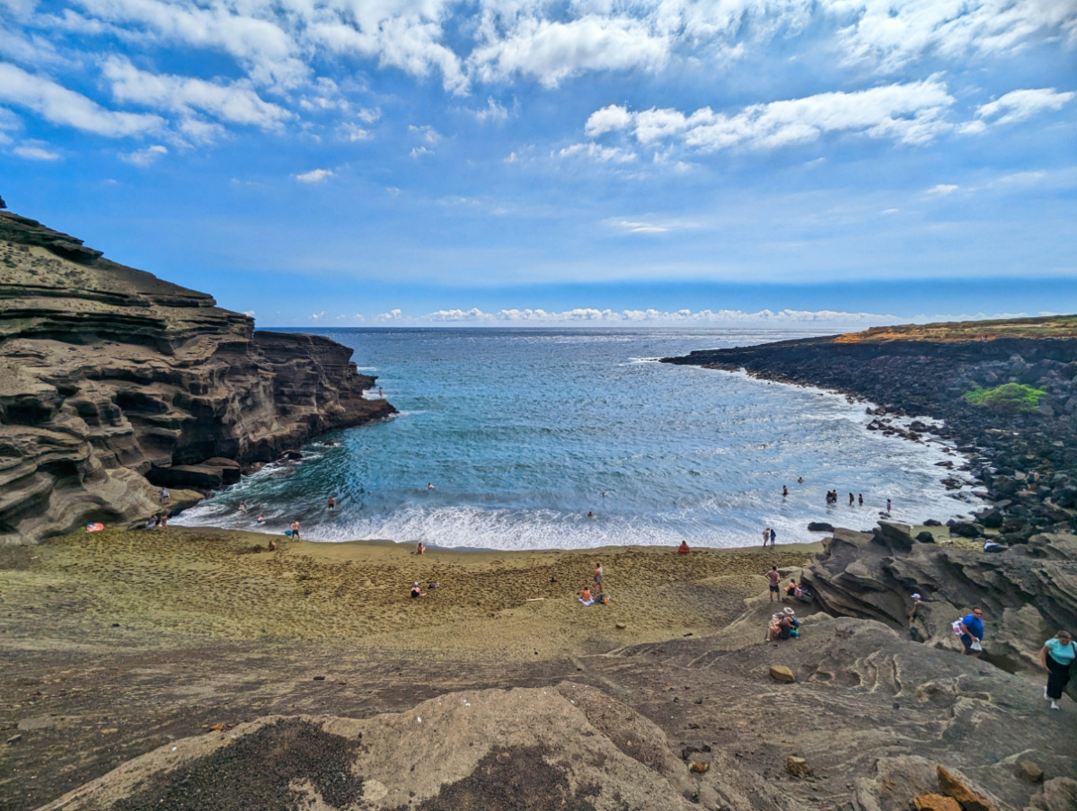 Cliffs at Papakōlea Green Sand Beach South Shore Big Island Hawaii 7