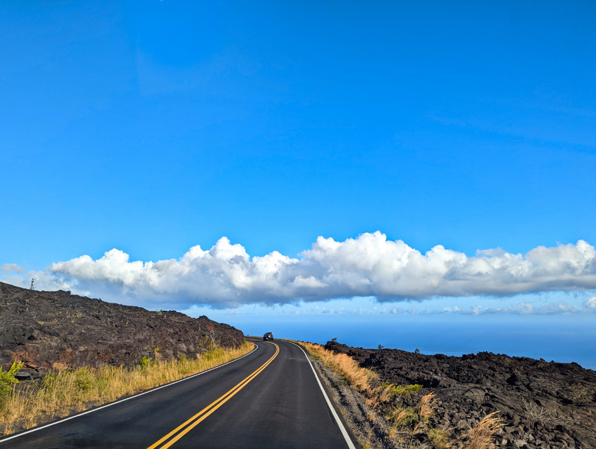 Driving Chain of Craters Scenic Drive Hawaii Volcanoes National Park Big Island Hawaii 1