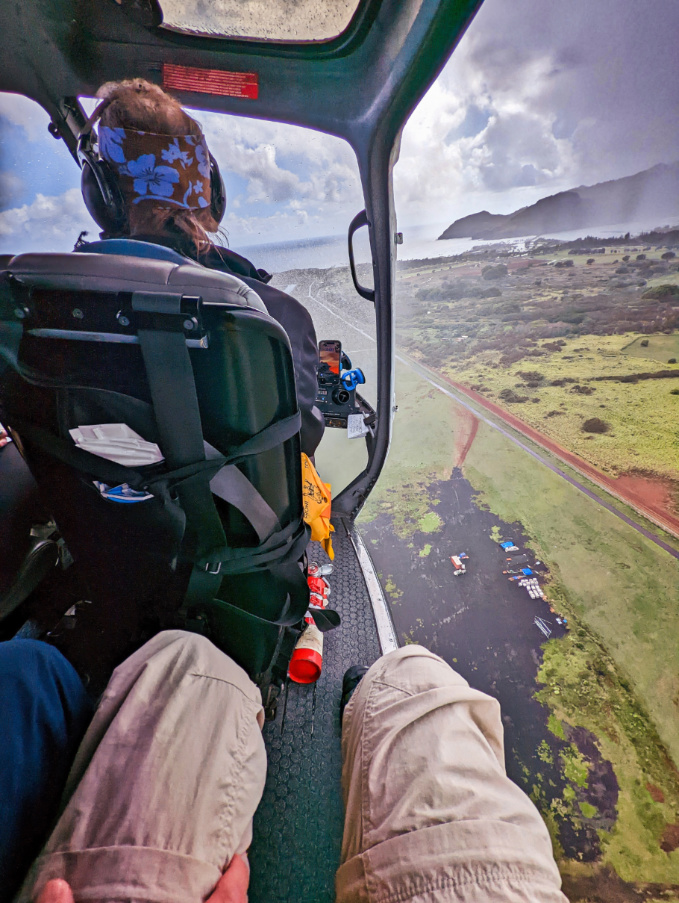 Flying into Rain with Air Kauai Doors Off Helicopter Tour Kauai Hawaii 1