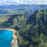 Haena State Park Na Pali Coast from Helicopter with Kauai Air Hawaii 2