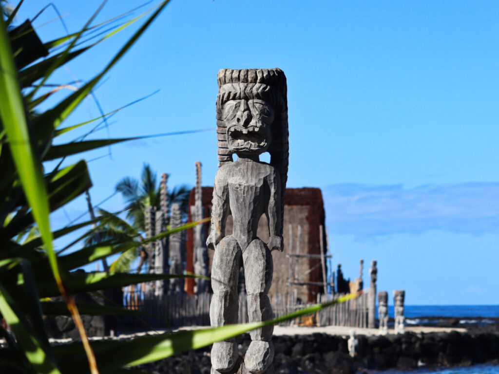 Kii Carvings at Puʻuhonua o Hōnaunau National Historical Park Captain Cook Big Island Hawaii 23