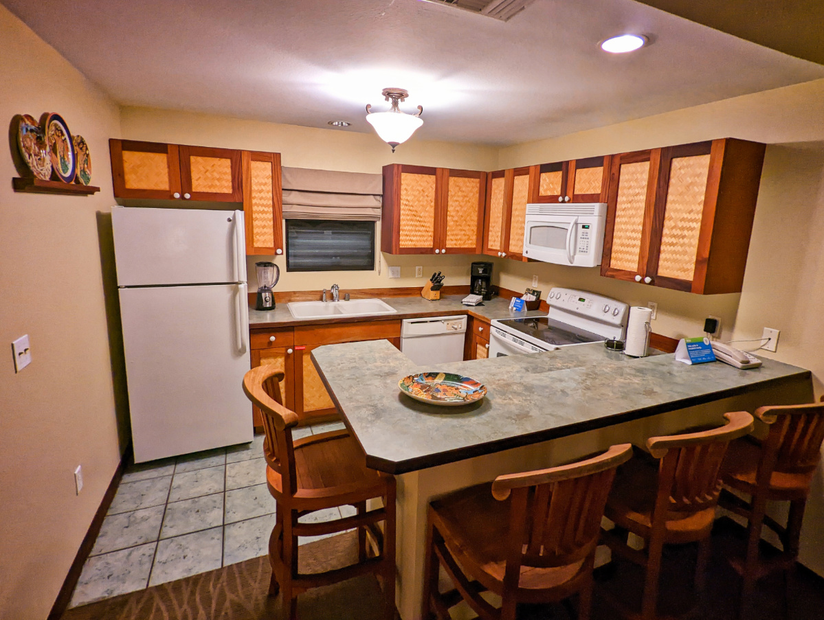 Kitchen in Condo at Club Wyndham Kona Hawaiian Kailua Kona Big Island Hawaii 1