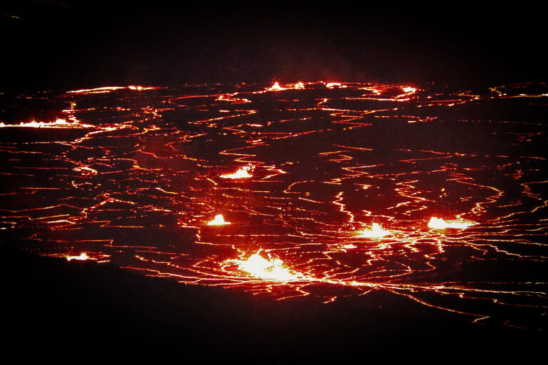 Lava Fountains in Kilauea Crater Hawaii Volcanoes National Park Big Island 7