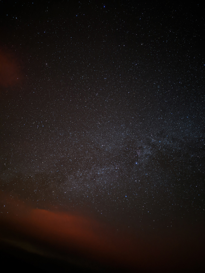 Nighttime Starry Sky in Hawaii Volcanoes National Park Big Island Hawaii 2