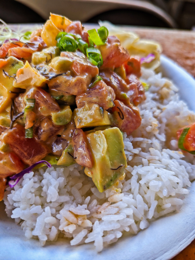 Poke with Rice from Hanalei Poke North Shore Kauai Hawaii 1