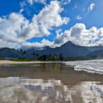 Reflections at Hanalei Bay Beach North Shore Kauai Hawaii 1