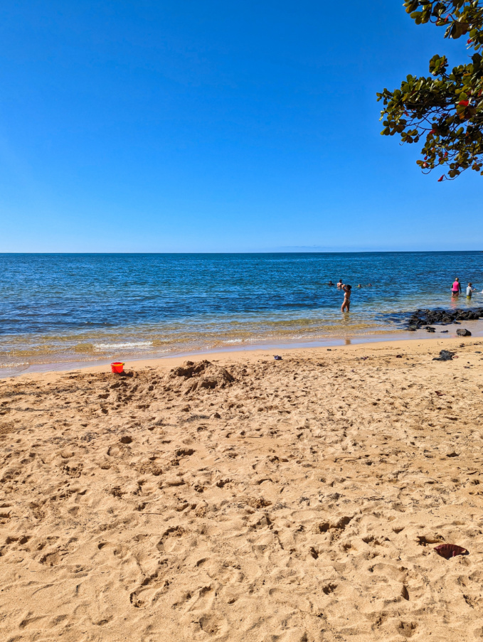 Sandy Beach at Spencer Beach Park on Northern Kona Coast Big Island Hawaii 1