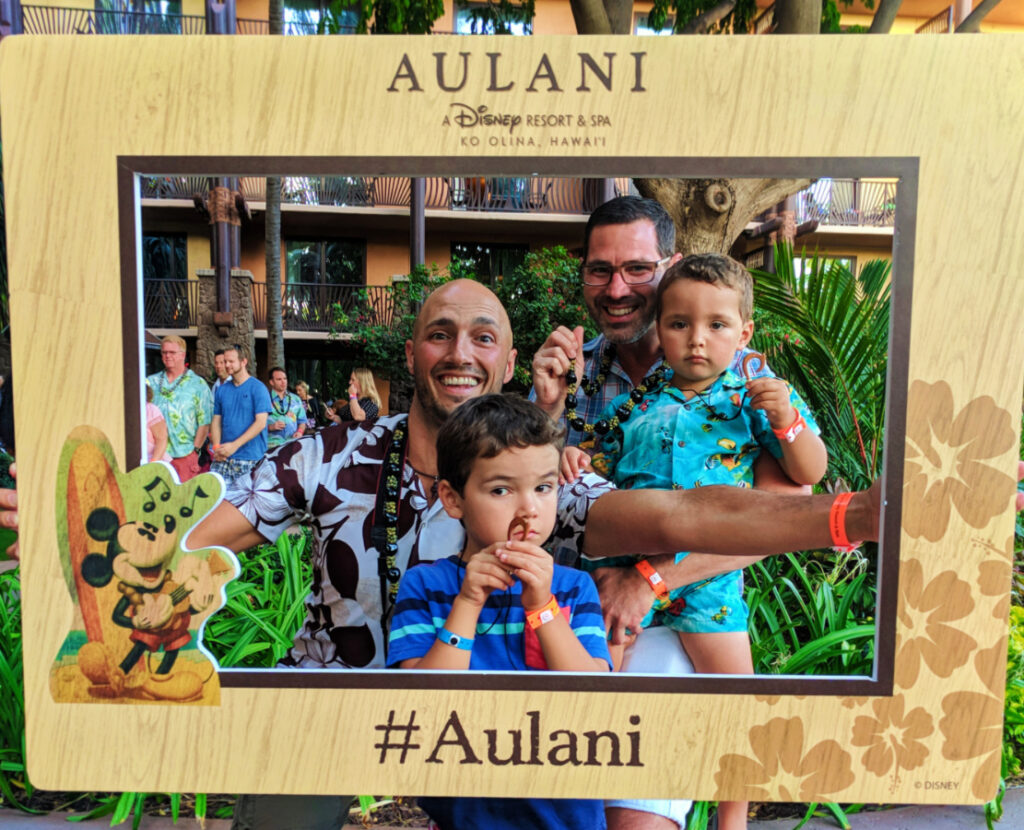 Taylor Family at Ka Waa Luau Disney Aulani Oahu 3