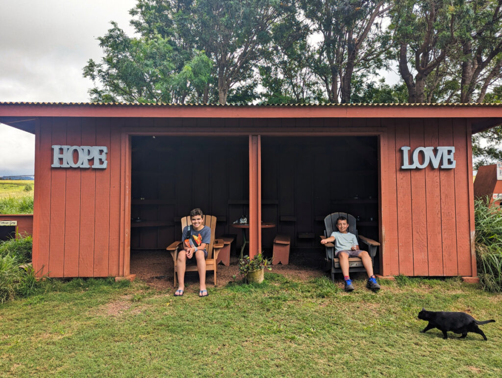 Taylor Family at Lanai Cat Sanctuary Lanai Hawaii 3