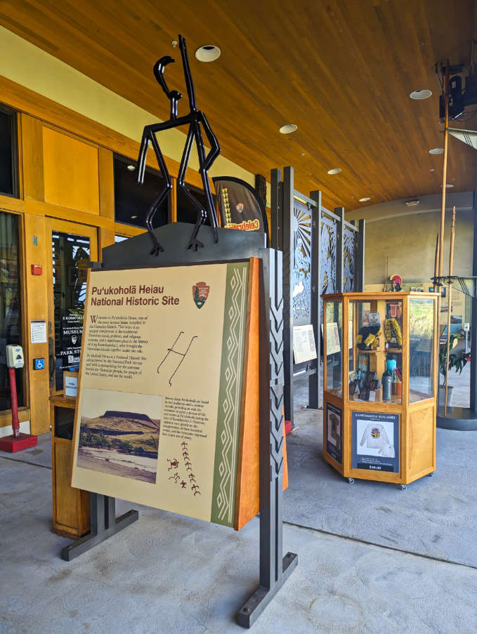 Visitor Center at Puukohola Heiau National Historic Site Northern Kona Coast Big Island Hawaii 1