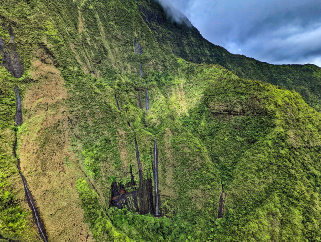 Waterfalls from Air Kauai Doors Off Helicopter Tour Kauai Hawaii 7