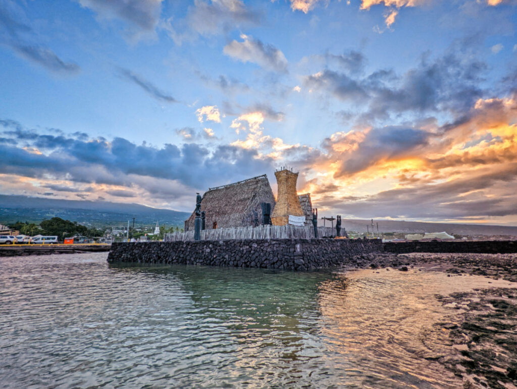 Kamakahonu National Historic Landmark at Sunrise Kailua Kona Big Island Hawaii 1