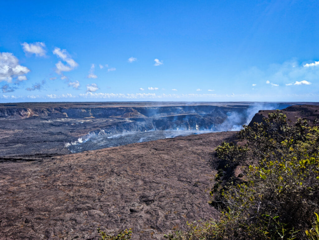 Kilauea Crater from Overlook Hawaii Volcanoes National Park Big Island Hawaii 2