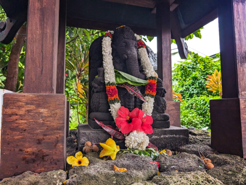 Statue of Ganesh at Kauai Hindu Monastery Kapaa Kauai Hawaii 1