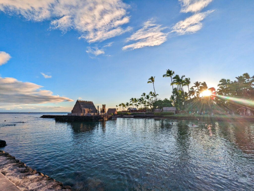 Sunrise at Kamakahonu National Historic Site Kailua Kona Big Island Hawaii 1