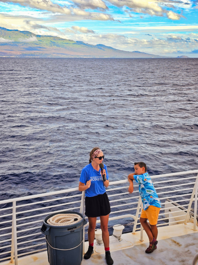 Taylor Family on whale watching tour with Pacific Whale Foundation Maalaea Maui Hawaii 1