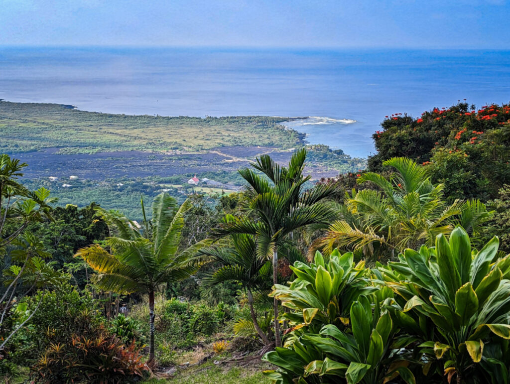 View from Kaawa Loa Plantation Bed and Breakfast Captain Cook Kona Coast Big Island Hawaii 1