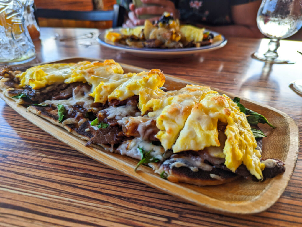 Breakfast Flatbread at Coconut Grill Hilo Big Island Hawaii 1