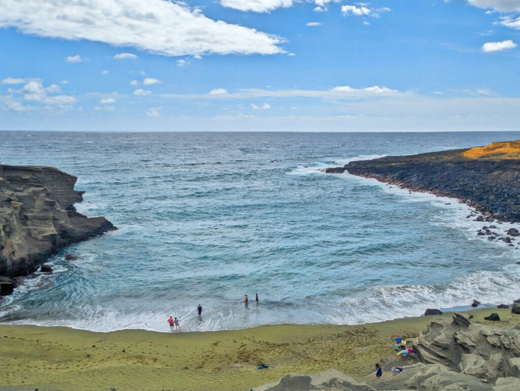 Cove of Papakolea Green Sand Beach Big Island Hawaii 1