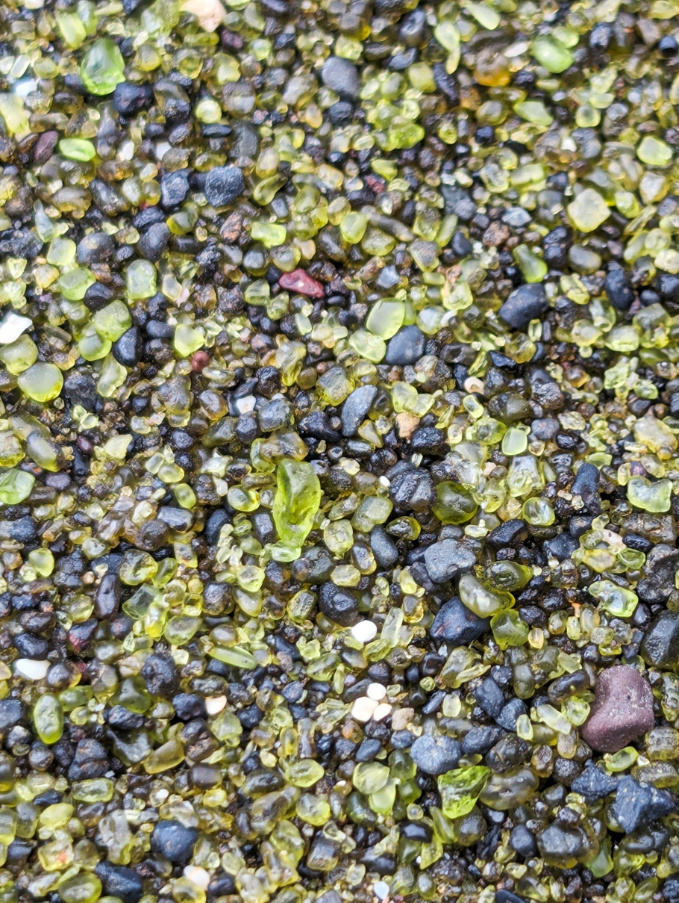 Olivine Crystal Sand at Papakōlea Green Sand Beach South Shore Big Island Hawaii 1