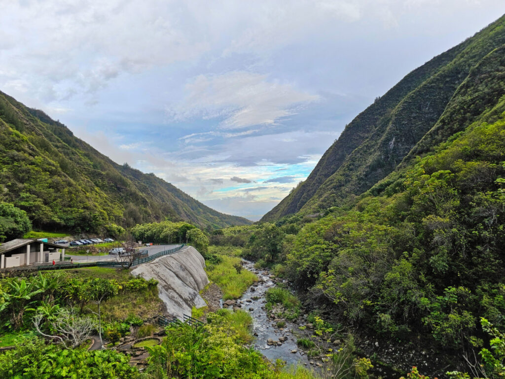 View of Ethnobotanical Trail at Iao Valley State Park Wailuku Maui Hawaii 1