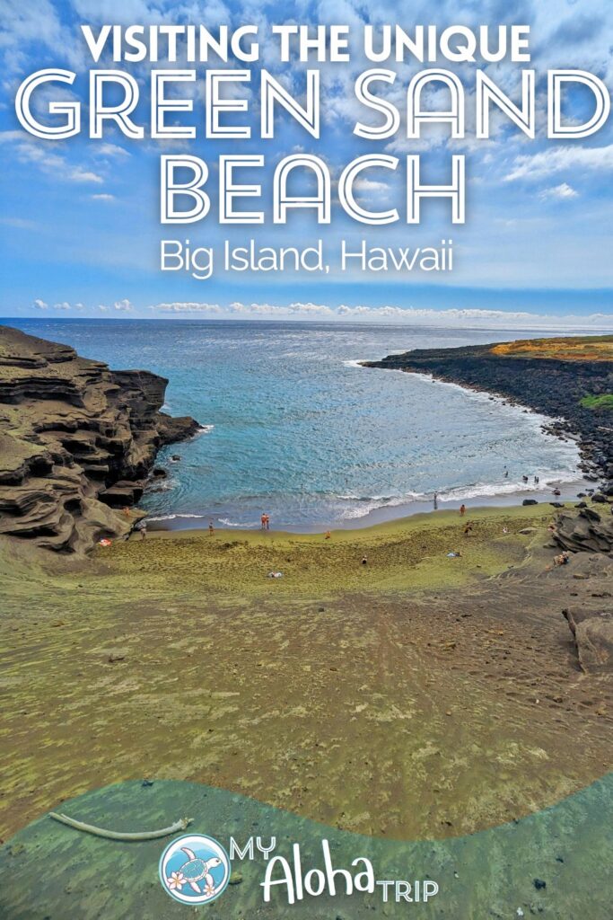 Papakolea Green Sand Beach is one of the most unique natural wonders on the Big Island of Hawaii. From the adventure to get to it to the chunky green crystal sand, we've got all the information to plan a visit to the beautiful Green Sand Beach.