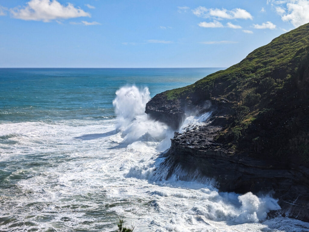 Waves Crashing at Kilauea Point National Wildlife Refuge North Shore Kauai Hawaii 1