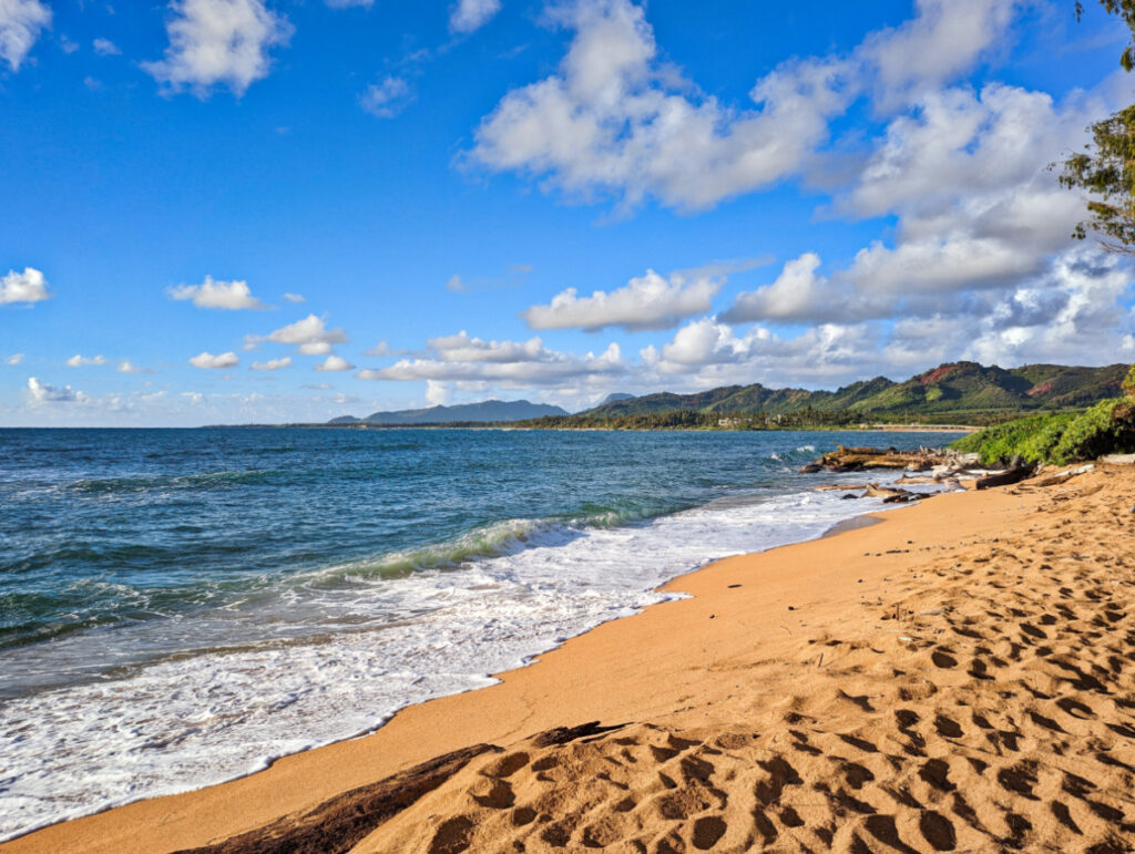 Beach at Kauai Shores Hotel Kapaa Kauai Hawaii 1