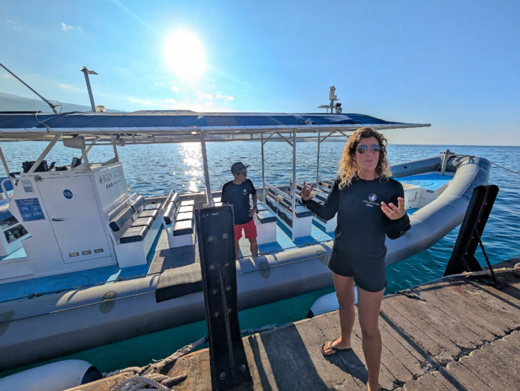 Captain with Body Glove Hawaii Super Raft Snorkel Safari Tour Kailua Kona Big Island Hawaii 1