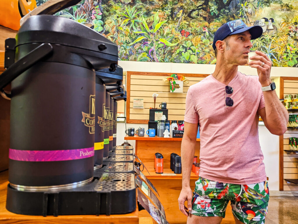 Chris Taylor at Kau Coffee Mill Kona Coast South Shore Big Island Hawaii 1