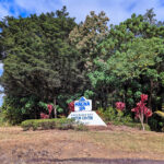 Entrance Sign to Mauna Loa Macadamia Nut Farm Keaau Big Island Hawaii 1