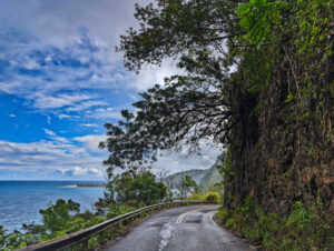 Highway Curve on Road to Hana Maui Hawaii 3