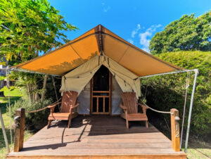 Exterior of Tentalow Camping at Camp Olowalu Maui Hawaii 2