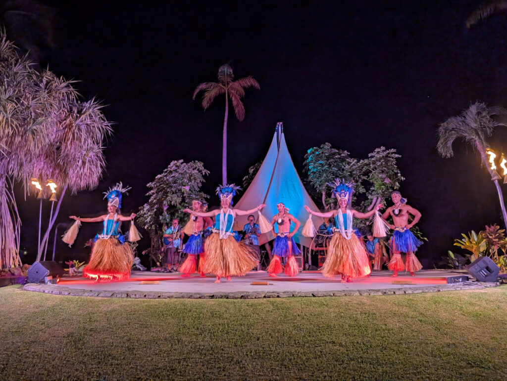 Hula Dancers at Hawaii Loa Luau at Fairmont Orchid Waikoloa Big Island Hawaii 1