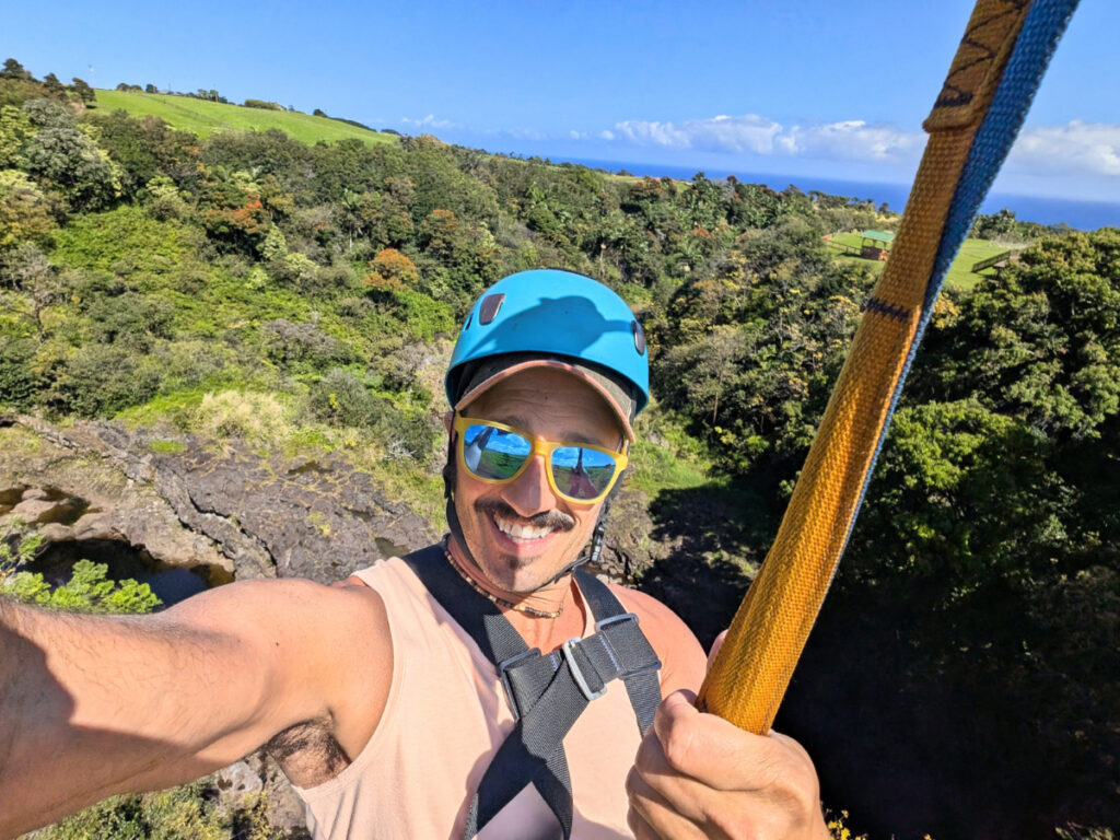 Rob Taylor Ziplining at Umauma Experience Hilo Big Island Hawaii 2