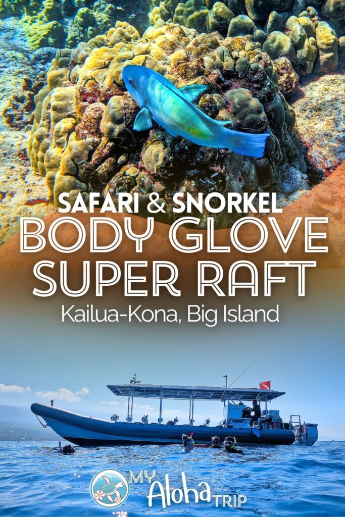 Snorkeling the Kona Coast of the Big Island of Hawaii is great but doing it via the Super Raft Safari is awesome. Body Glove Hawaii does a snorkeling adventure tour from Kailua-Kona that's one part safari and one part underwater exploring. We've got all the details!