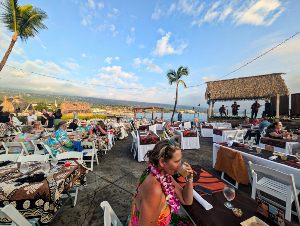 Seating Area at Island Breeze Luau at King Kamehameha Hotel Kailua Kona Big Island Hawaii 1