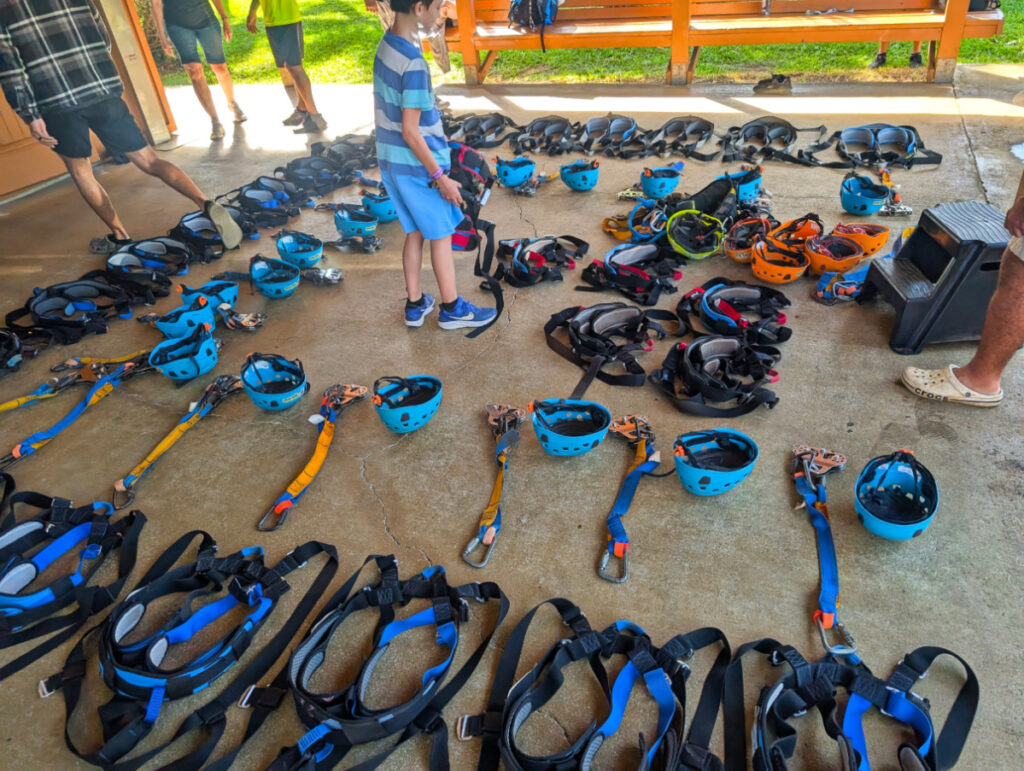 Ziplining gear at Umauma Experience Hilo Big Island Hawaii 1