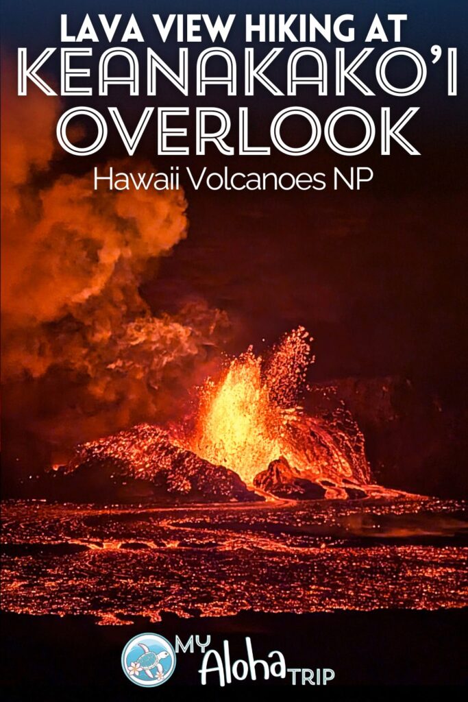 The Keanakako’i Overlook Trail is both one of the easiest trails and the best experience for getting to see lava in Hawaii Volcanoes National Park. See what to expect, photography tips and parking information for this amazing hike with Kilauea is erupting.