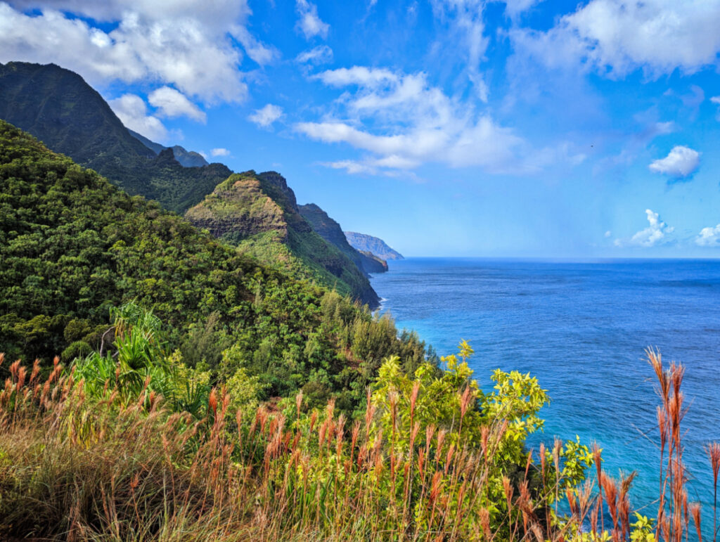 Na Pali Coast from Kalalau Trail Haena State Park Kauai Hawaii 1