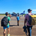 Taylor Family on Tarmac MKK Molokai Airport Mokulele Airlines Hawaii 3