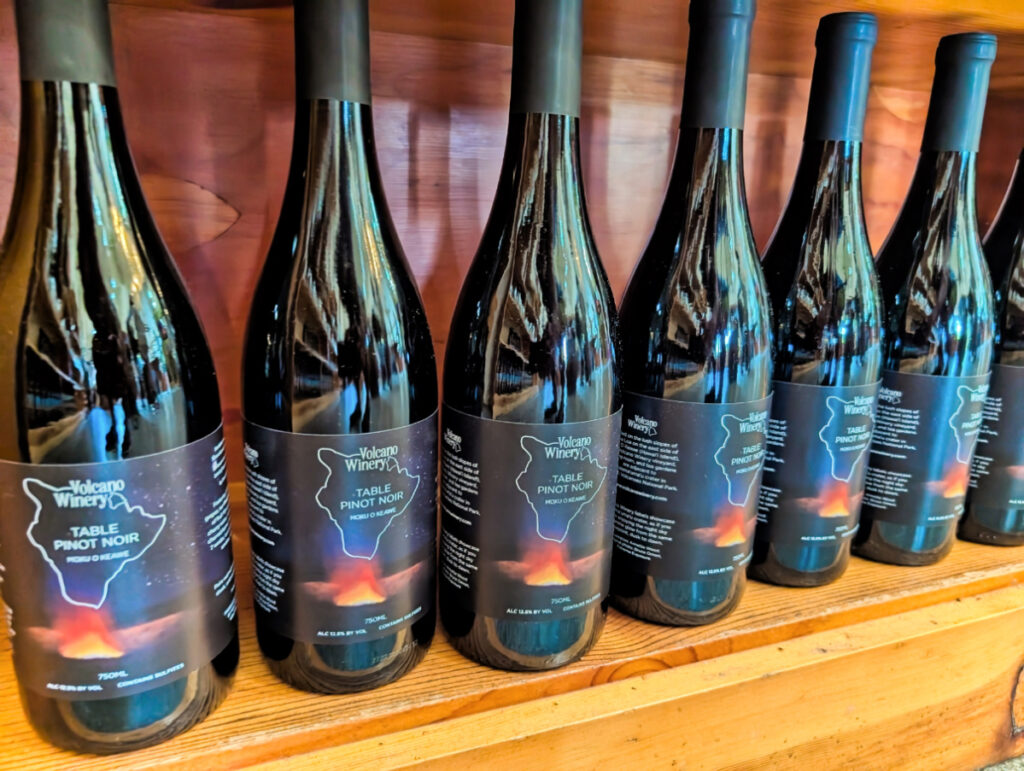 Pinot Noir Wine at Volcano Winery Hilo Big Island Hawaii 1