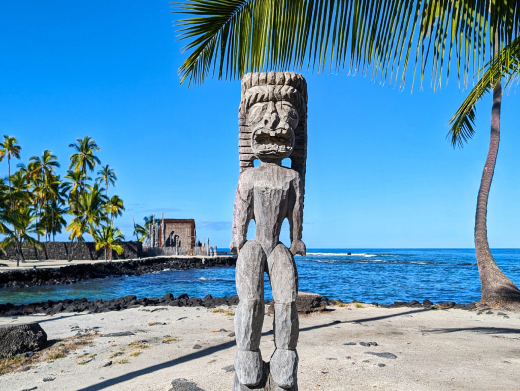 Kii Carvings at Puʻuhonua o Hōnaunau National Historical Park Captain Cook Big Island Hawaii 28
