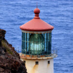 View of Makapuu Point Lighthouse from trail Honolulu Oahu Hawaii 2