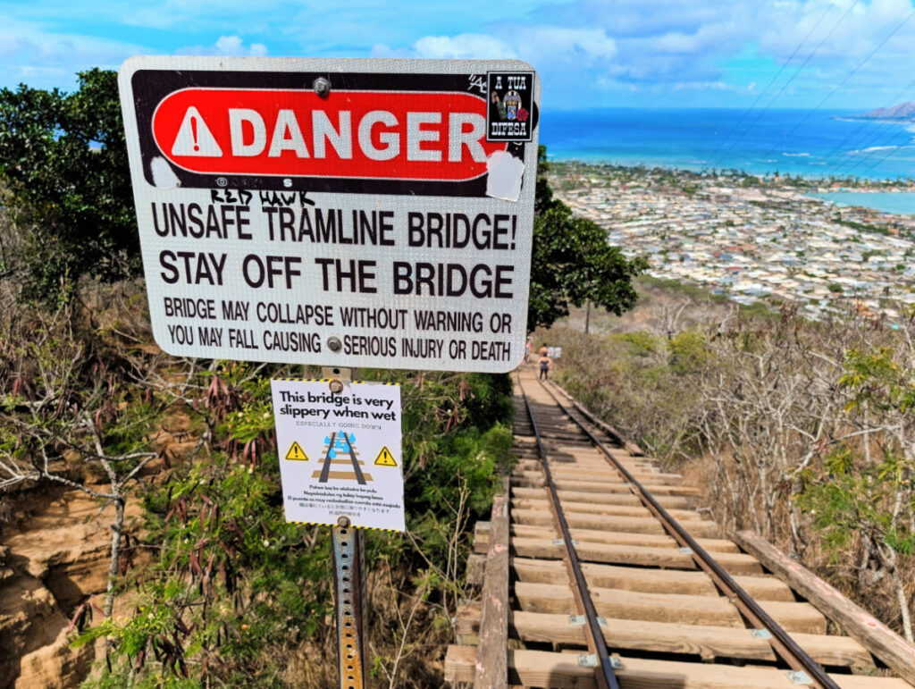 View while hiking Koko Crater Rail Trail Honolulu Oahu Hawaii 2