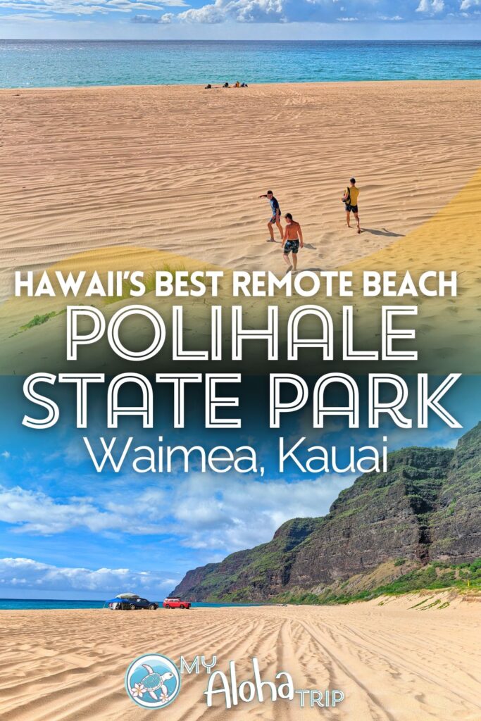 Without a doubt, Polihale State Park is the most beautiful beach on Kauai that you can drive to. It's very remote and the road is terrible, but the payoff is amazing with towering cliffs and gorgeous water. And you can even camp here! Get all the details on planning a visit or camping trip to Polihale State Park on Kauai.