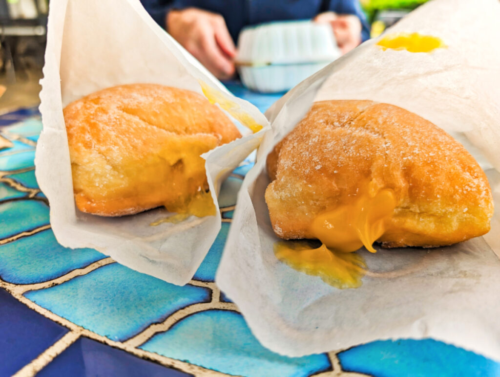 Malasadas in Honokaa North Shore Hamakua Highway Big Island Hawaii 1