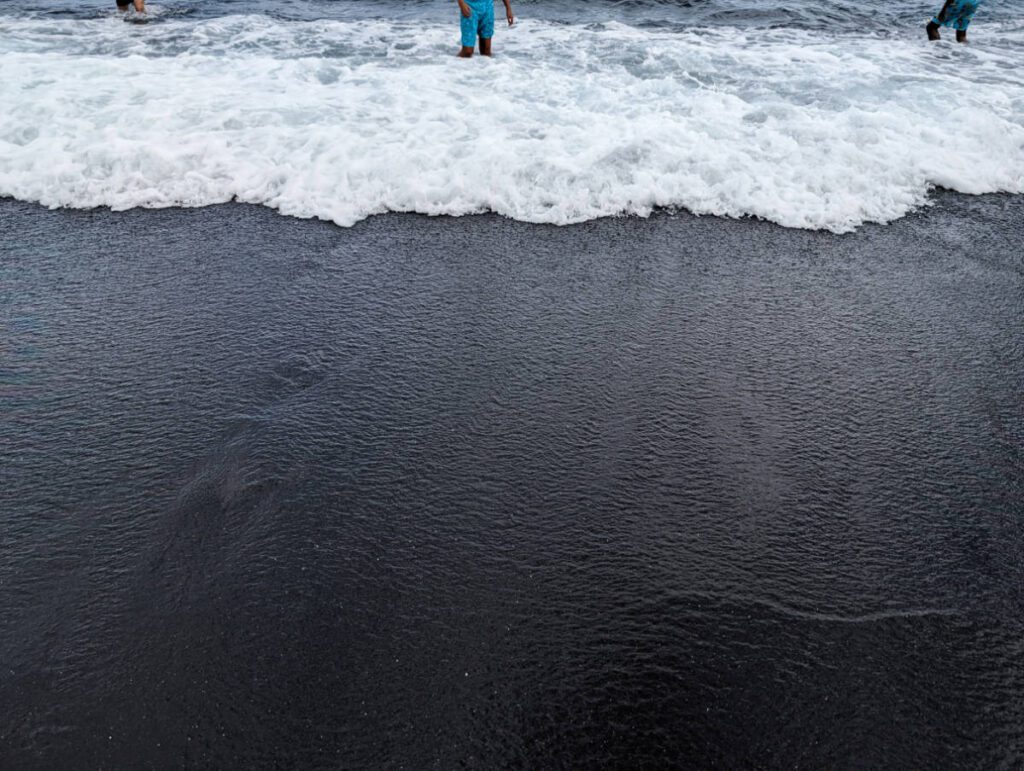 Black Sand Beach at Waiʻānapanapa State Park Road to Hana Maui Hawaii