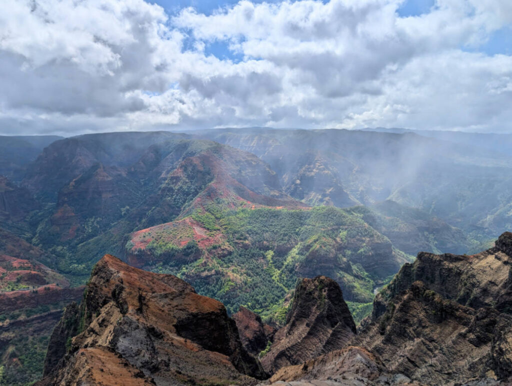Clouds in Waimea Canyon State Park Kauai Hawaii